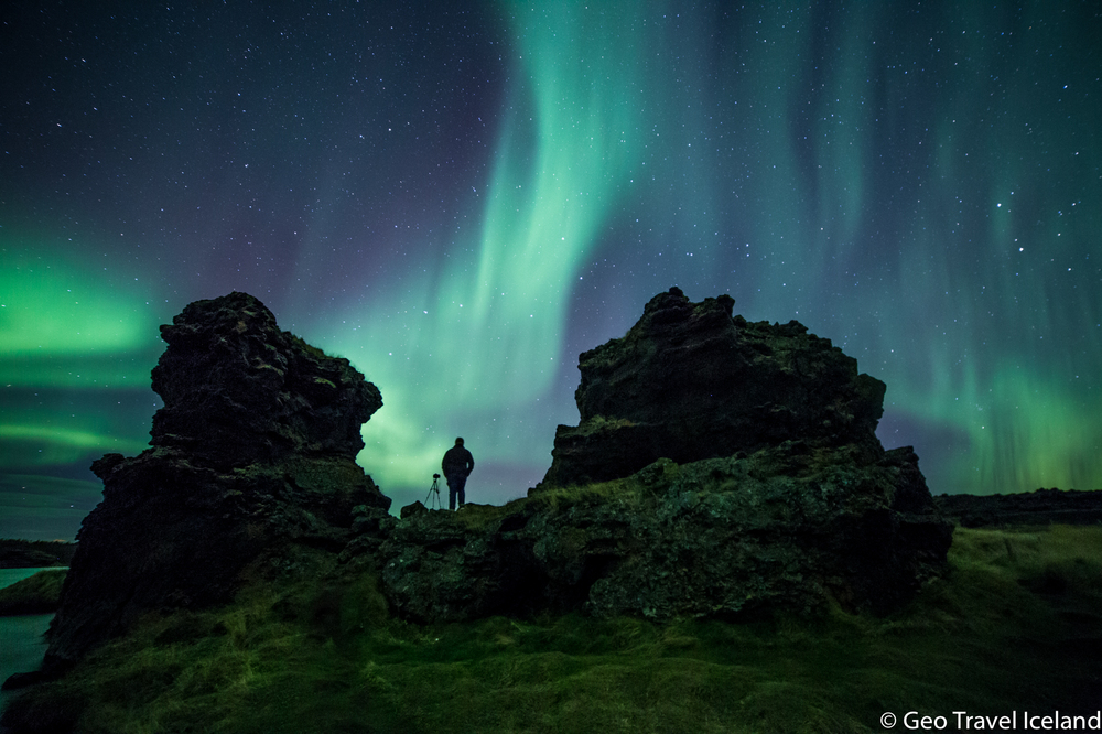 Högði við Mývatn Norðurljós