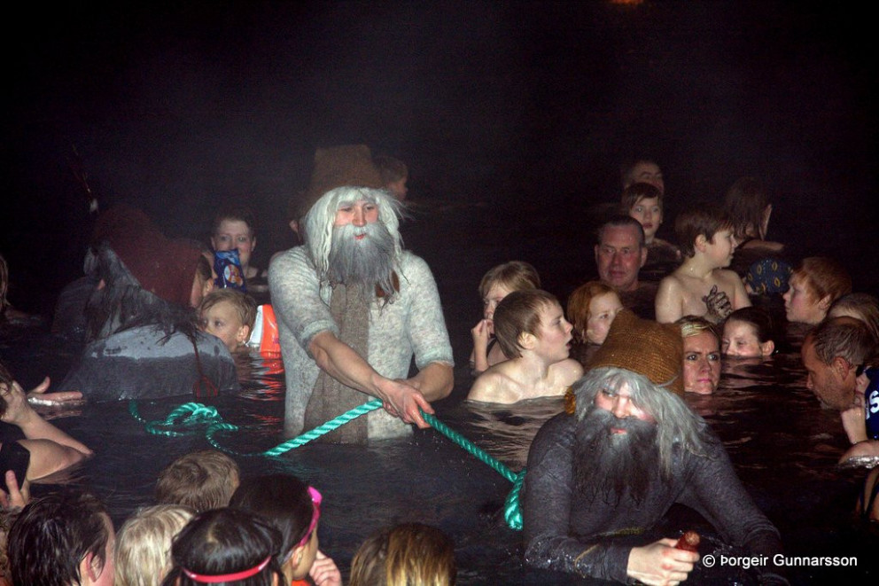 The Yule Lads Annual Bath