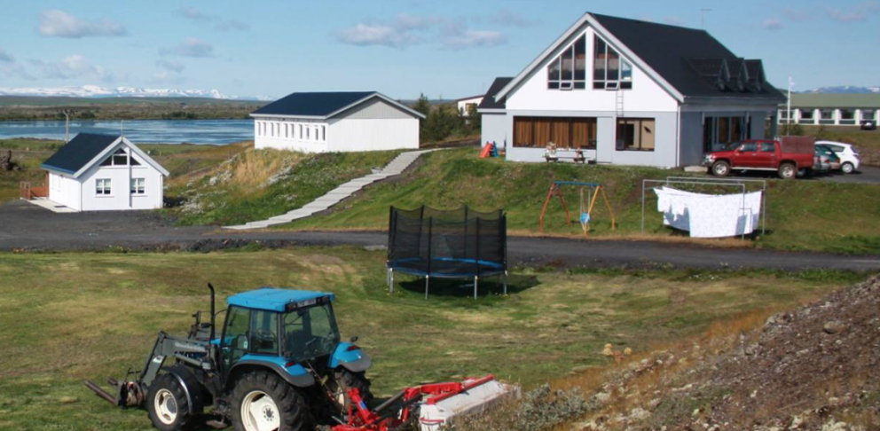 Walk to Skútustaðir Pseudocraters from Skútustaðir Guesthouse